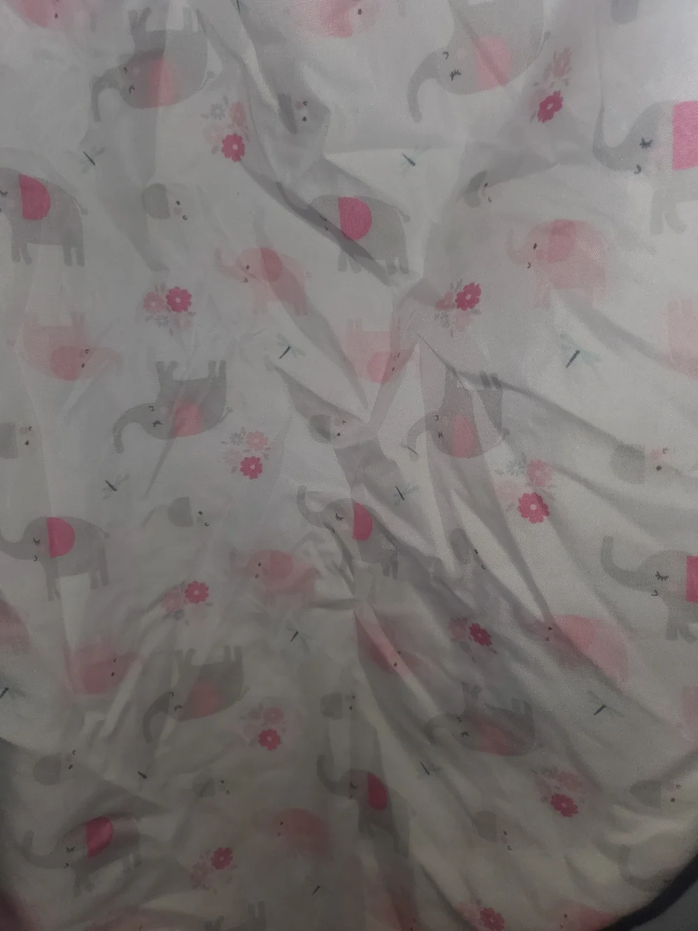 Pink Elephant Pattern Fitted Crib Sheet - Soft Nursery Bedding